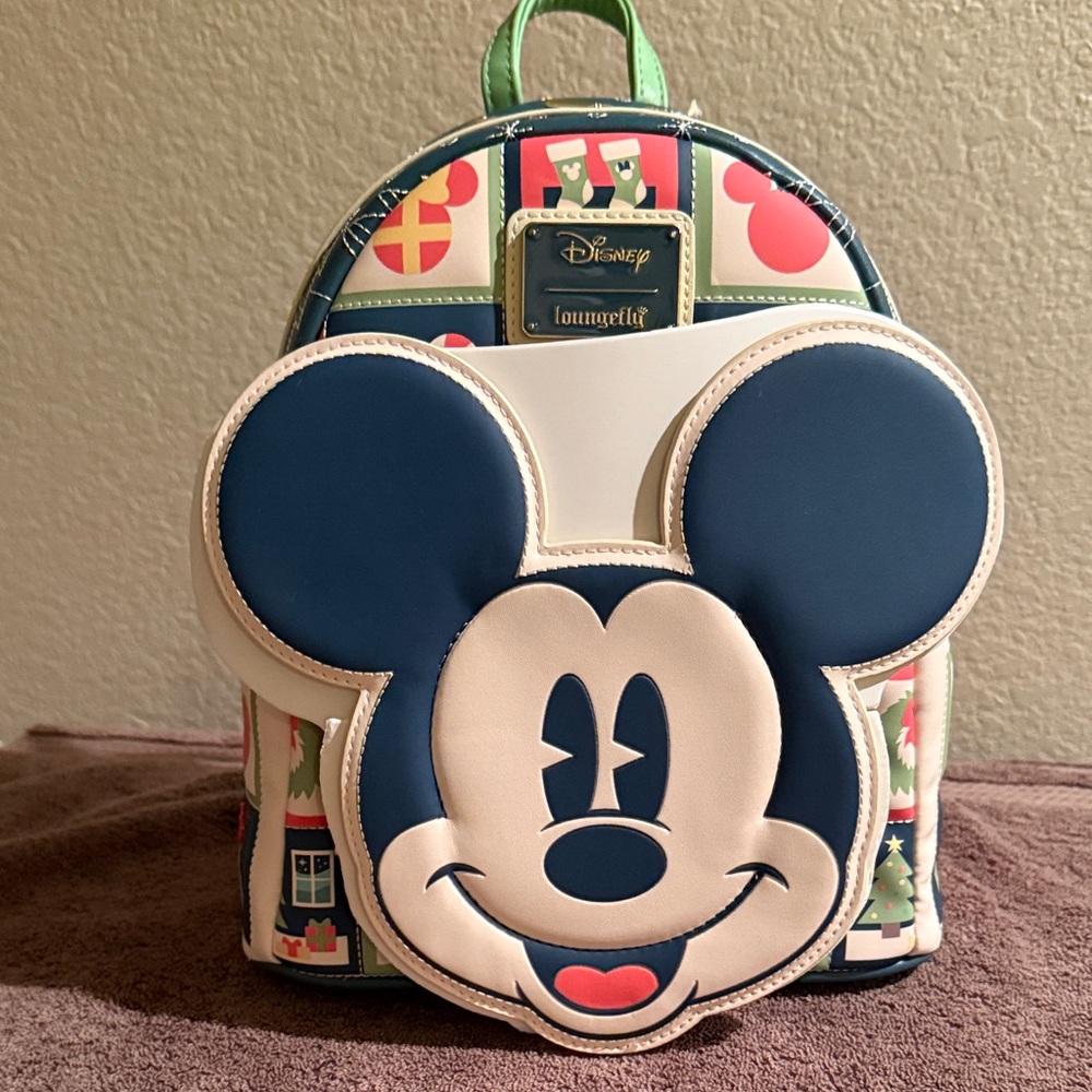 Loungefly Mickey Mouse Holiday Mini Backpack